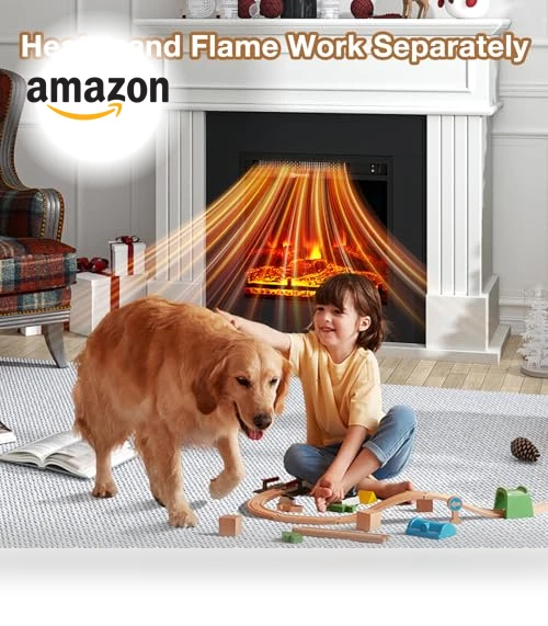 Electric Fireplace with Mantel — Electric Heating Solutions, oneinmil