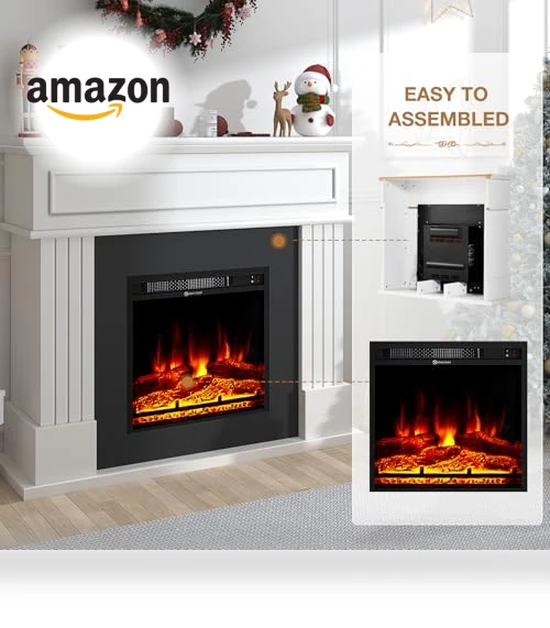 Electric Fireplace with Mantel — Electric Heating Solutions, oneinmil