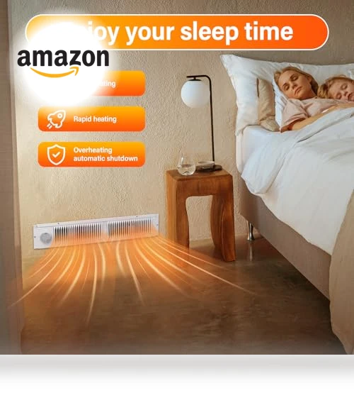 Kickspace Heater with Thermostat — Portable Heating Solutions, Leafinnerin