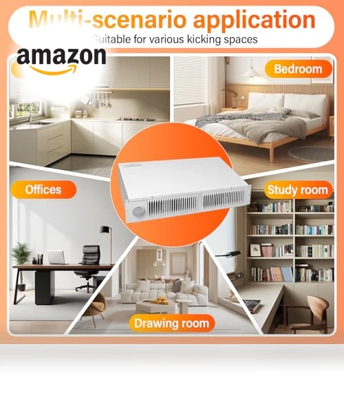 Kickspace Heater with Thermostat — Portable Heating Solutions, Leafinnerin