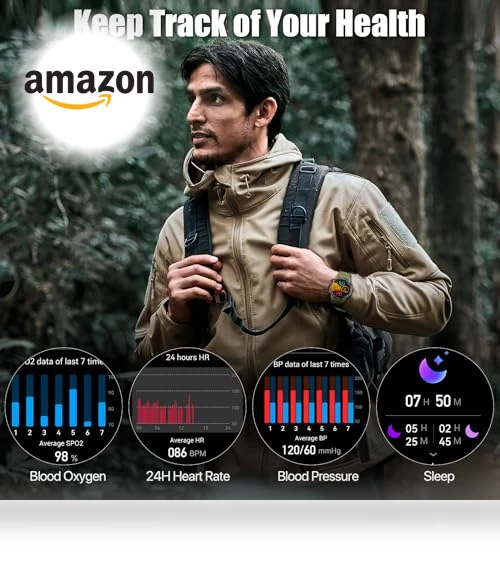Military Rugged Smart Watch — Smartwatches, WalkerFit