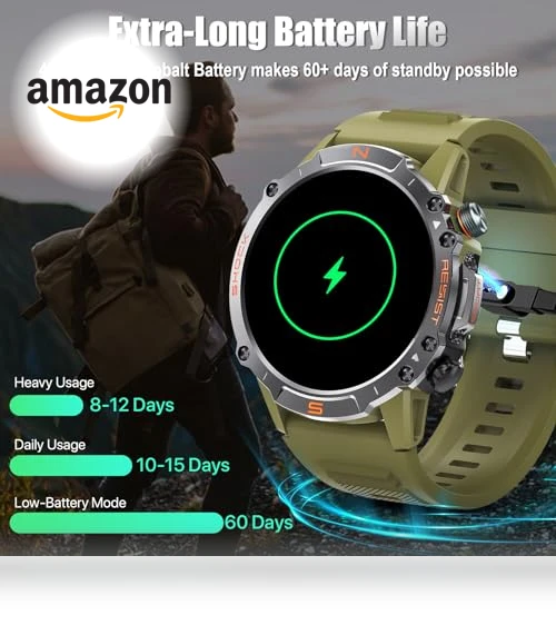 Military Rugged Smart Watch — Smartwatches, WalkerFit