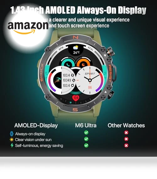 Military Rugged Smart Watch — Smartwatches, WalkerFit