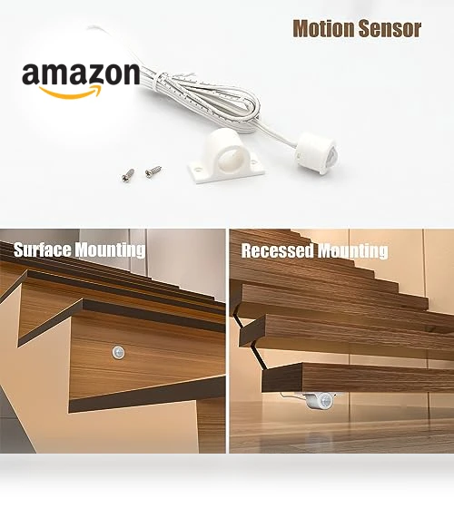 Motion Sensor LED Stair Lighting Kit — Step Lights, RWOFNIA