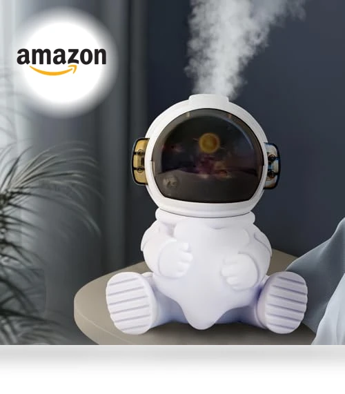 Portable Mini Humidifier with LED Light — Air Moisturizers, Kafarfunn