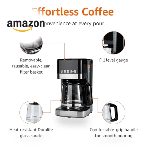 Programmable Drip Coffee Maker — Coffee & Espresso Combos, Amazon Basics
