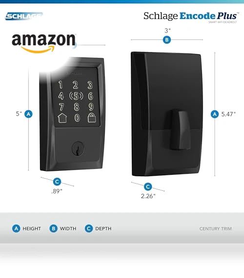 Smart Wi-Fi Lock for Front Door — Deadbolts, SCHLAGE