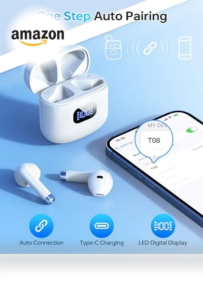 Wireless Earbuds — In-Ear Headphones, KTGEE