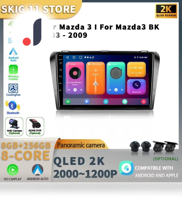 Bluetooth CarPlay Head Unit for Mazda 3 — Stereo Receivers, AutoSphere