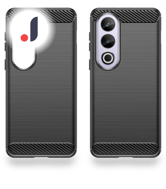 Carbon Fiber Texture Brushed TPU Phone Back Cover — Basic Cases, Smartwatch 2025