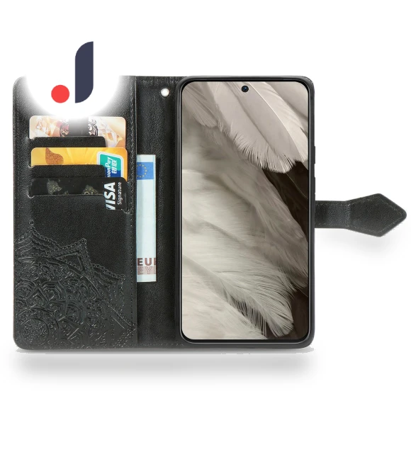 Collision Resistant PU Leather Stand Wallet Cover — Phone Accessories, Smartwatch 2025