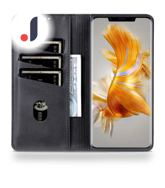 Cowhide Texture Anti-scratch PU Leather Wallet Cover with Magnetic Auto-absorbed Phone Stand — Flip Cases, Smartwatch 2025