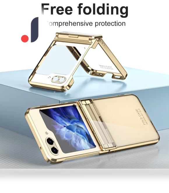 Electroplating Hard PC Folding Phone Cover — Basic Cases, Smartwatch 2025