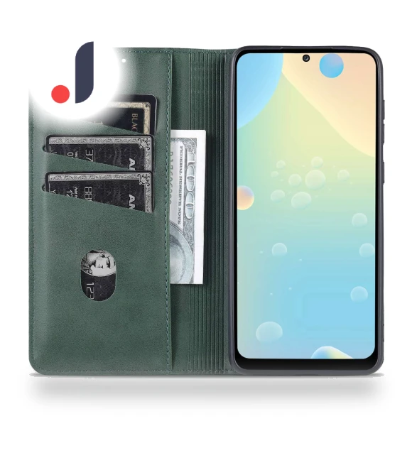 Foldable Stand Textured Leather Phone Case — Flip Cases, Smartwatch 2025