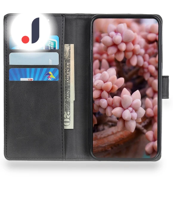 Foldable Stand Textured PU Leather Wallet Case — Flip Cases, Smartwatch 2025