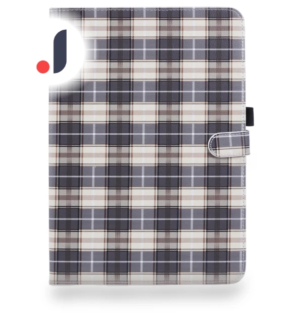 Grid Pattern Stand PU Leather Tablet Cover — Keyboard Cases, Smartwatch 2025