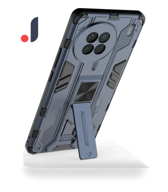Hard PC Soft TPU Dual Layer Anti-Drop Phone Case with Kickstand — Basic Cases, Smartwatch 2025