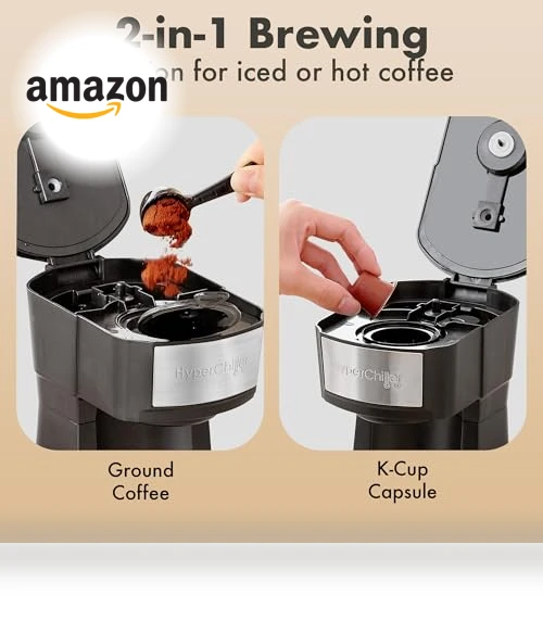 HyperChiller Iced/Hot Coffee Maker — Coffee & Espresso Combos, Elite Gourmet