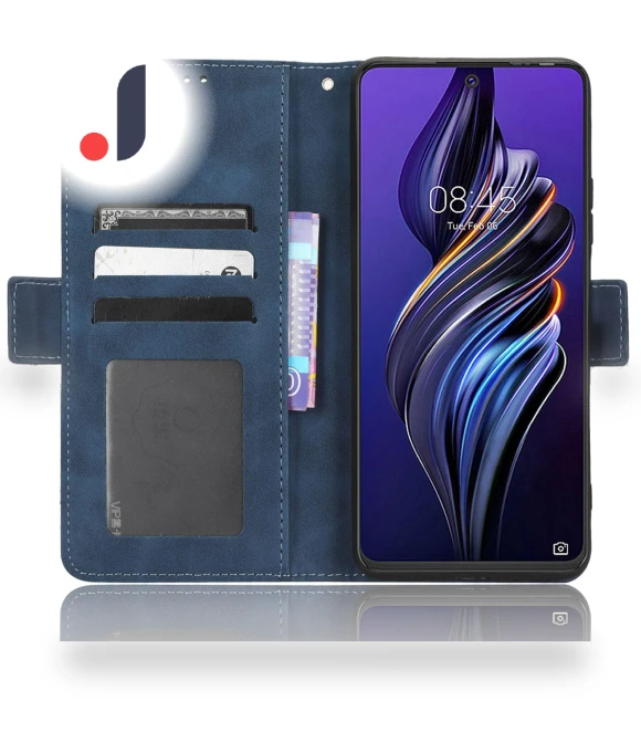 Multiple Card Slots Fully Wrapped PU Leather Flip Stand Wallet Case — Flip Cases, Smartwatch 2025