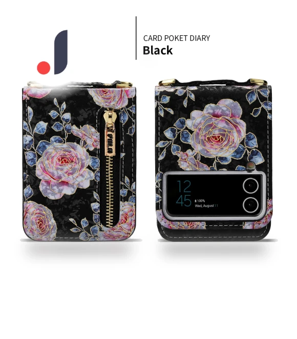 PU Leather Kickstand Phone Case with Card Holder — Flip Cases, POLA