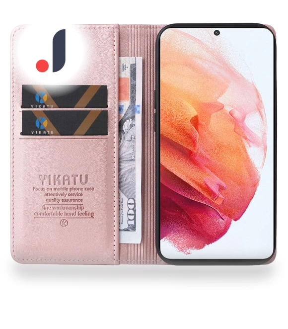 PU Leather Magnetic Auto-absorbed Phone Cover Wallet Stand Folio Flip Case — Flip Cases, Smartwatch 2025