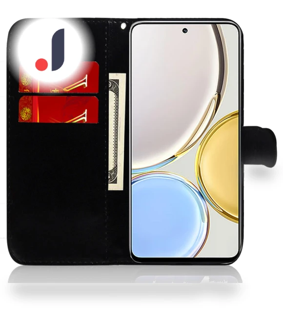 PU Leather Wallet Cover with Dazzling Flower Pattern — Flip Cases, Smartwatch 2025