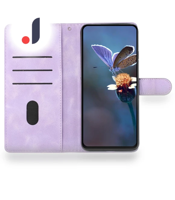 PU Leather Wallet Phone Cover with Flower Imprint — Phone Accessories, Smartwatch 2025