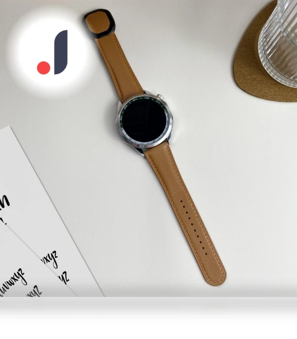 Universal Magnetic Buckle Genuine Cow Leather Watch Strap — Bands, Smartwatch 2025