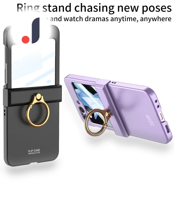 All-inclusive Hinge Phone Shell with Ring Holder — Screen Protectors, Smartwatch 2025