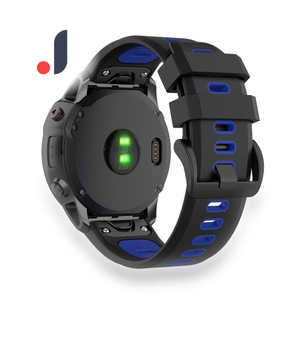 Bi-color Silicone Smart Watch Strap — Fitness Bands, Smartwatch 2025