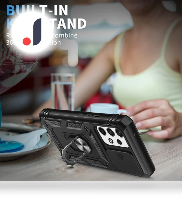 Built-in Kickstand Sliding Camera Cover Phone Case — Screen Protectors, Smartwatch 2025