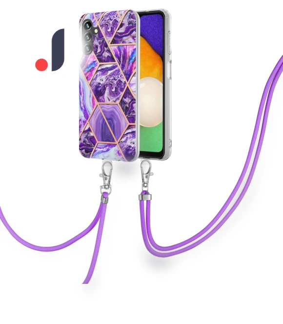 Case with Long Strap Splicing IMD Marble Pattern TPU Back Cover — Bumpers, Smartwatch 2025