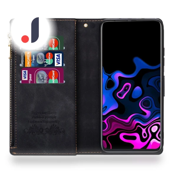 Color Splicing PU Leather Wallet Case with Strap — Bumpers, Smartwatch 2025