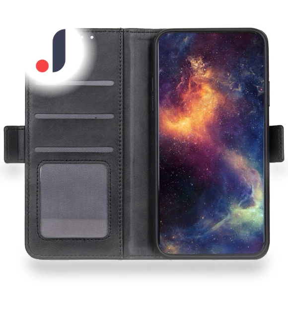 Cowhide Texture Wallet Stand Phone Case — Phone Accessories, Smartwatch 2025