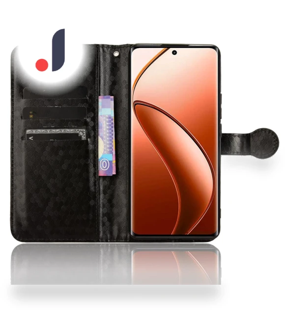 Dots Imprinted PU Leather Mobile Phone Cover with Viewing Stand — Phone Accessories, Smartwatch 2025