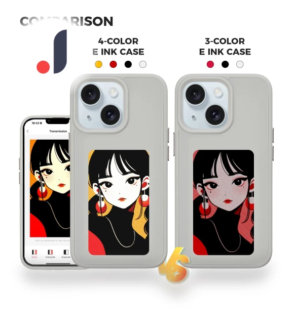 E Ink Case DIY Smart Display Customized Phone Cover — Screen Protectors, Smartwatch 2025