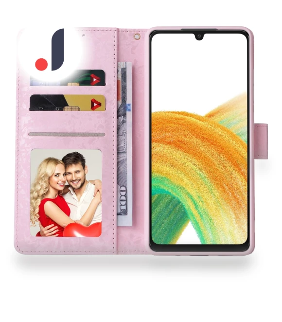 Lacquered PU Leather Case Stand Wallet — Phone Accessories, Smartwatch 2025