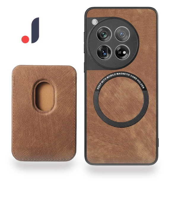 Leather Back Cover with Detachable Card Holder — Phone Accessories, Smartwatch 2025