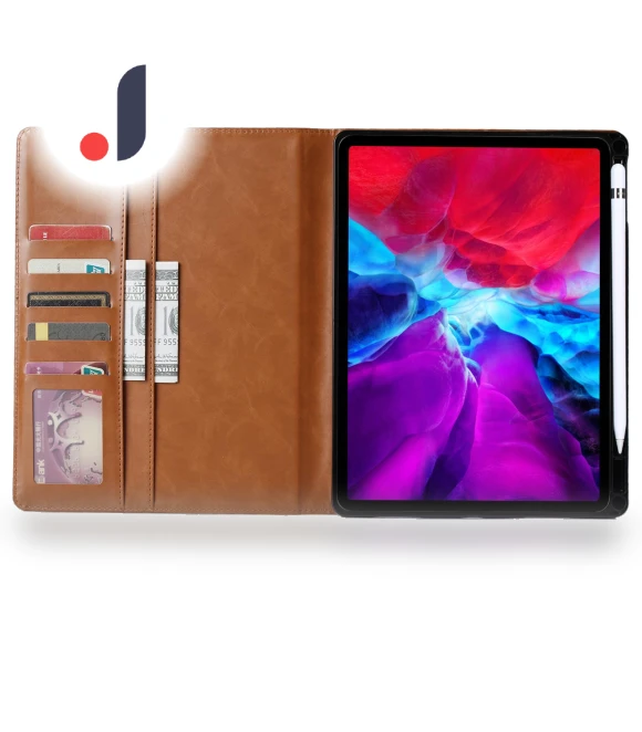 Leather Tablet Cover with Card Slot — Keyboard Cases, Smartwatch 2025