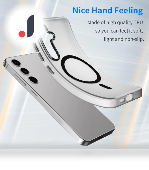 Magnetic Case TPU+PC Anti-Fingerprint Phone Cover — Phone Accessories, Smartwatch 2025
