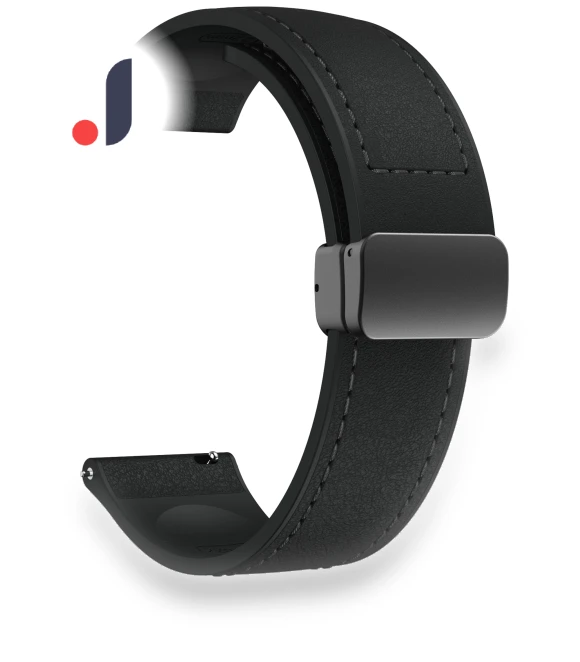Magnetic Leather Coated Silicone Band — Bands, Smartwatch 2025