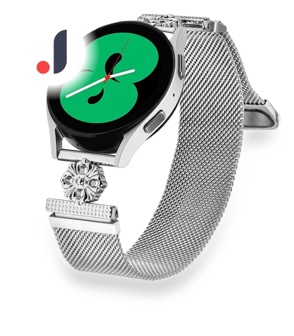 Milanese Band Flower Stainless Steel Magnetic Mesh Watch Strap — Bands, Smartwatch 2025