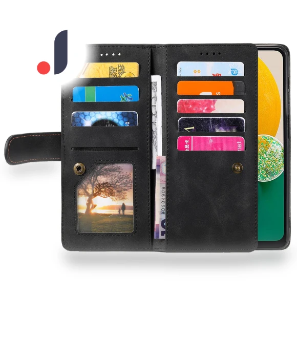 PU Leather Phone Case with Zipper Pocket — Phone Accessories, Smartwatch 2025