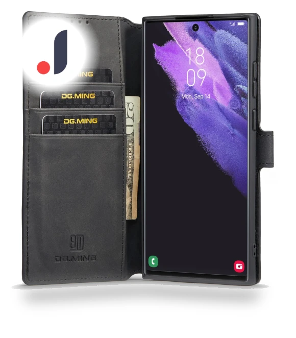Retro PU Leather Anti-drop Cover Flip Stand Wallet Phone Case — Phone Accessories, DG.MING