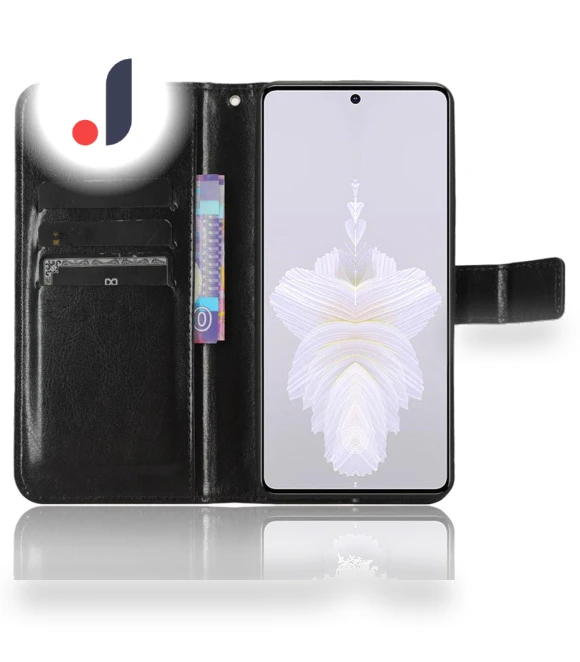 Shockproof Leather Wallet Case with Stand — Basic Cases, Smartwatch 2025