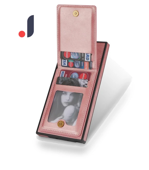 Shockproof Vertical Phone Case with Card Holder and Kickstand — Phone Accessories, Smartwatch 2025