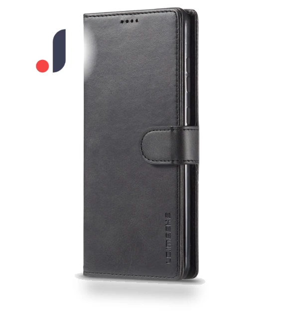 Textured PU Leather Magnetic Clasp Phone Case with Wallet Stand — Phone Accessories, Smartwatch 2025