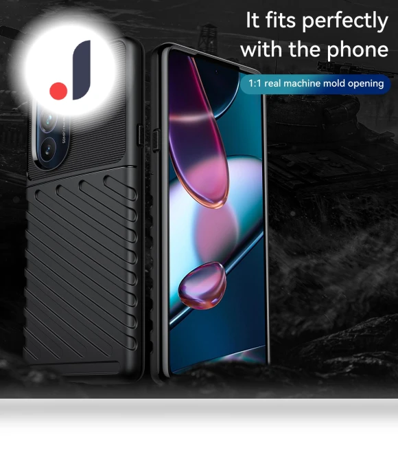 Thunder Series Twill Texture Thickened Anti-fall Protection TPU Case — Screen Protectors, Smartwatch 2025