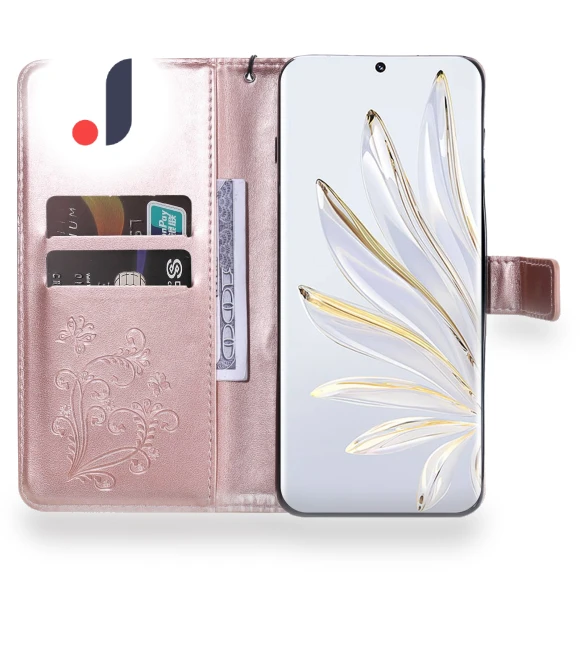 Wallet Case Floral Butterfly Imprinted Leather Phone Cover Stand — Basic Cases, Smartwatch 2025