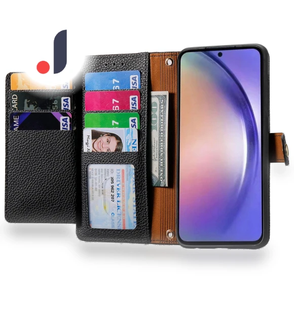 Zipper Wallet PU Leather Phone Cover with Hand Strap — Bumpers, Smartwatch 2025